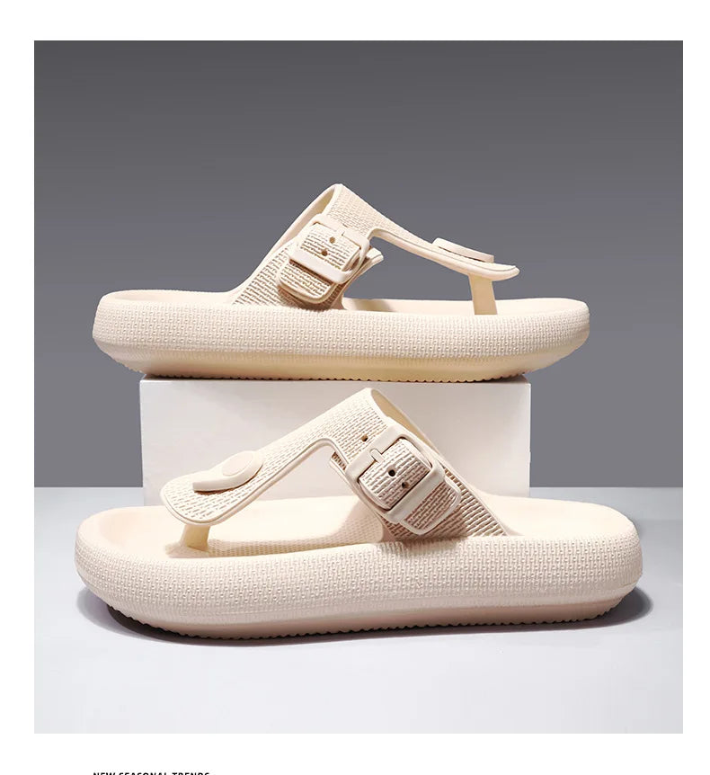 Men's Adjustable Buckle Flip Flops | Summer Beach Sandals