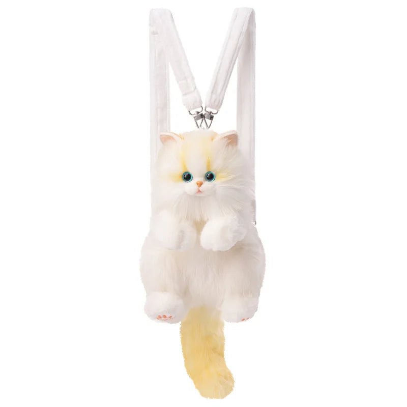 Cute Cat Plush Backpack | Adorable Stuffed Animal Toy for Girls