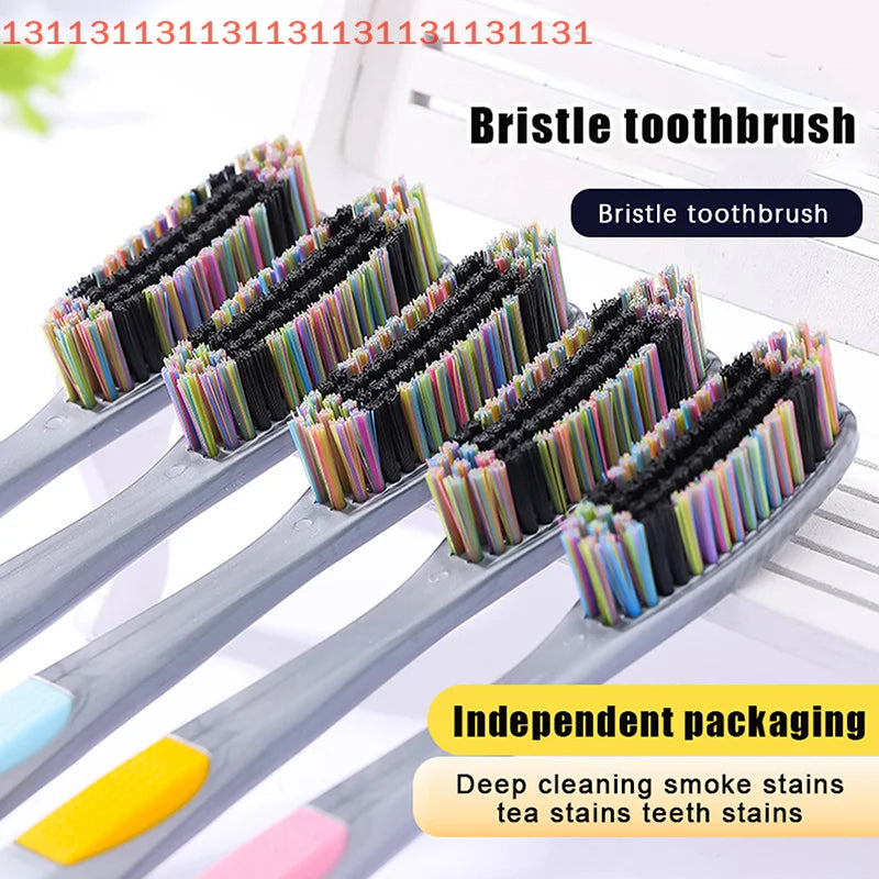 Large Head Bristle Toothbrush | Deep Oral Cleaning & Stain Removal