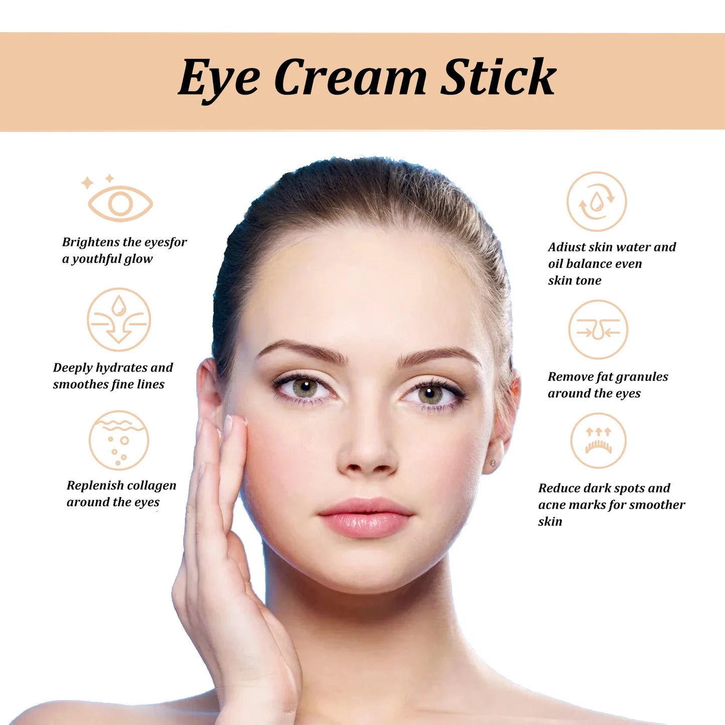 Snail Eye Cream Stick | Anti-Aging Moisturizer for Dark Circles