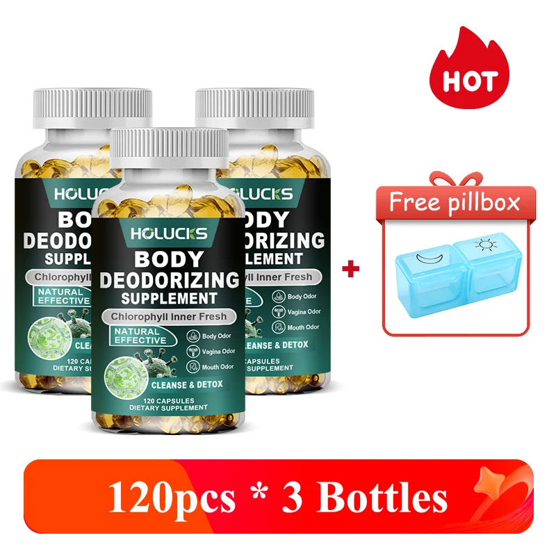 Natural Chlorophyll Capsules for Detox, Digestive & Skin Wellness