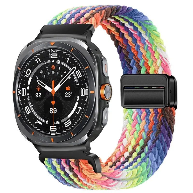 Nylon Braided Loop Strap | Magnetic Sport Bracelet for Watches