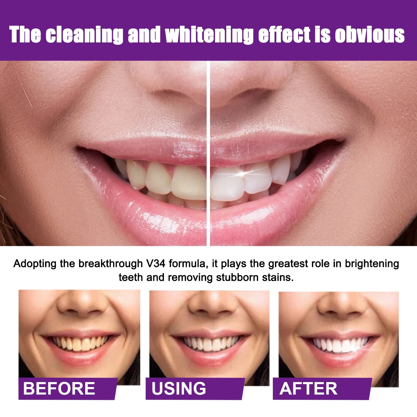 Premium Purple Brightening Toothpaste for Whitening & Freshness