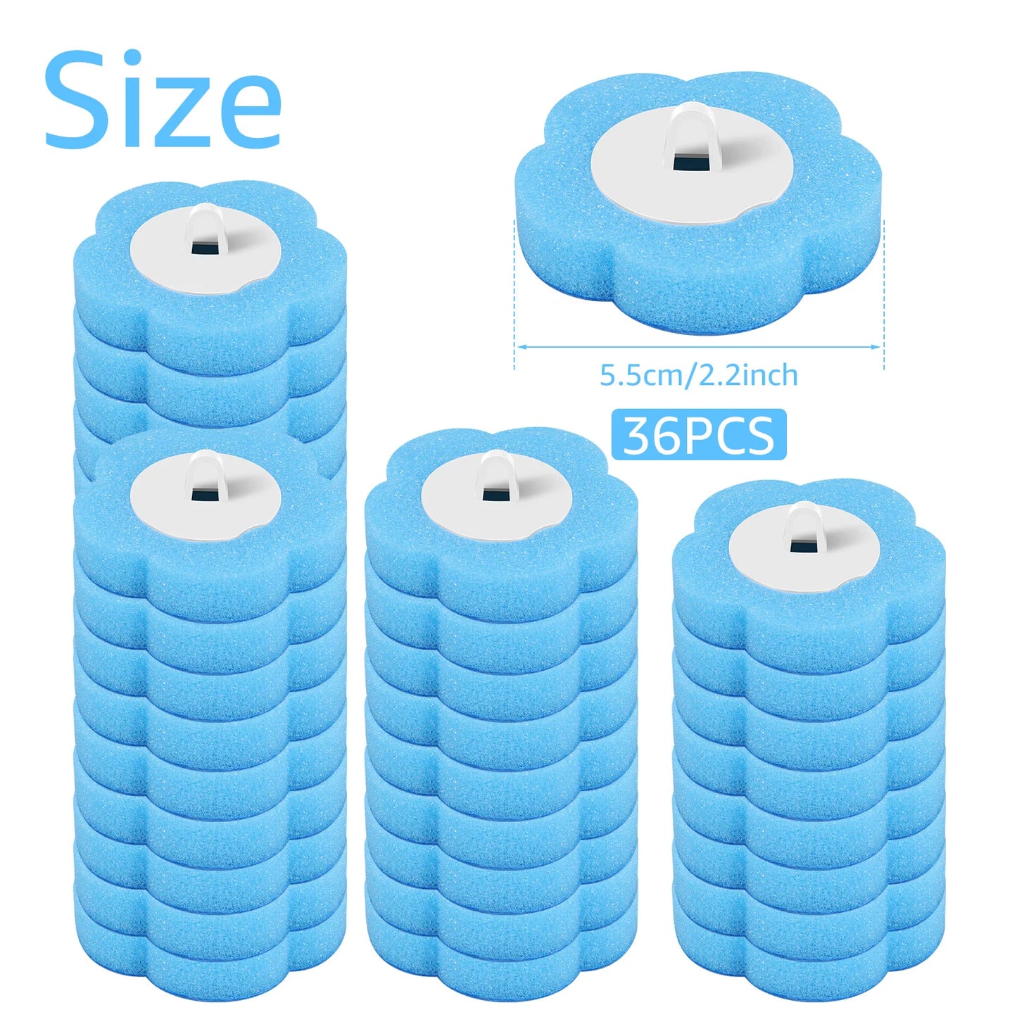 18/36Pcs Toilet Brush with Disposable Heads | Ultimate Bathroom Cleaner
