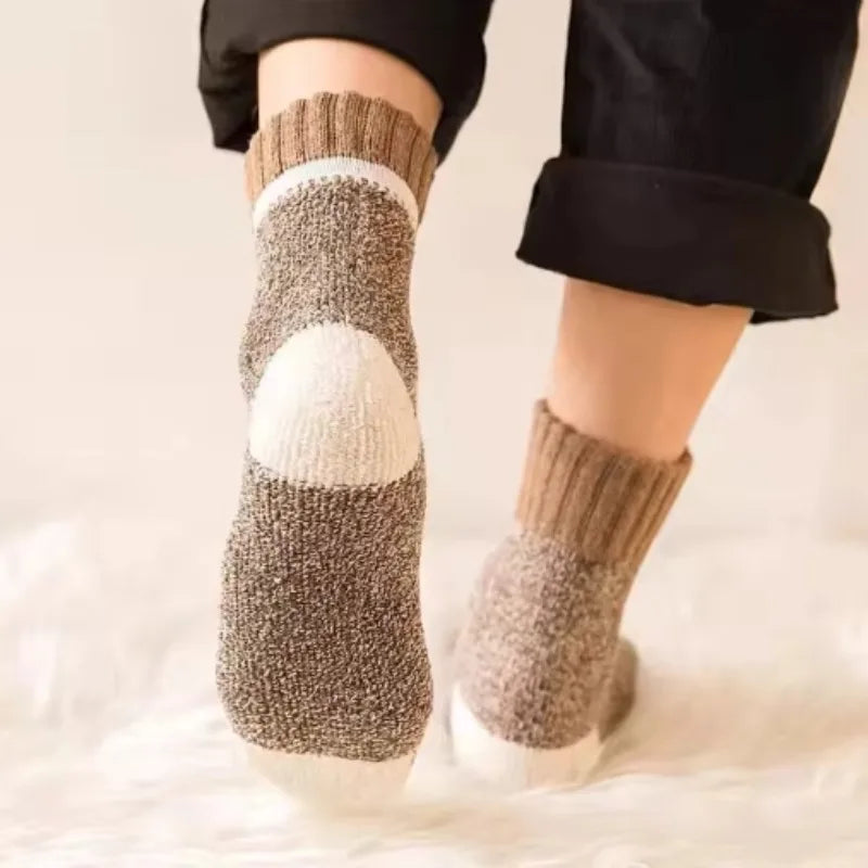 5 Pairs Warm Wool Socks for Men | Thick Winter Comfort Essentials