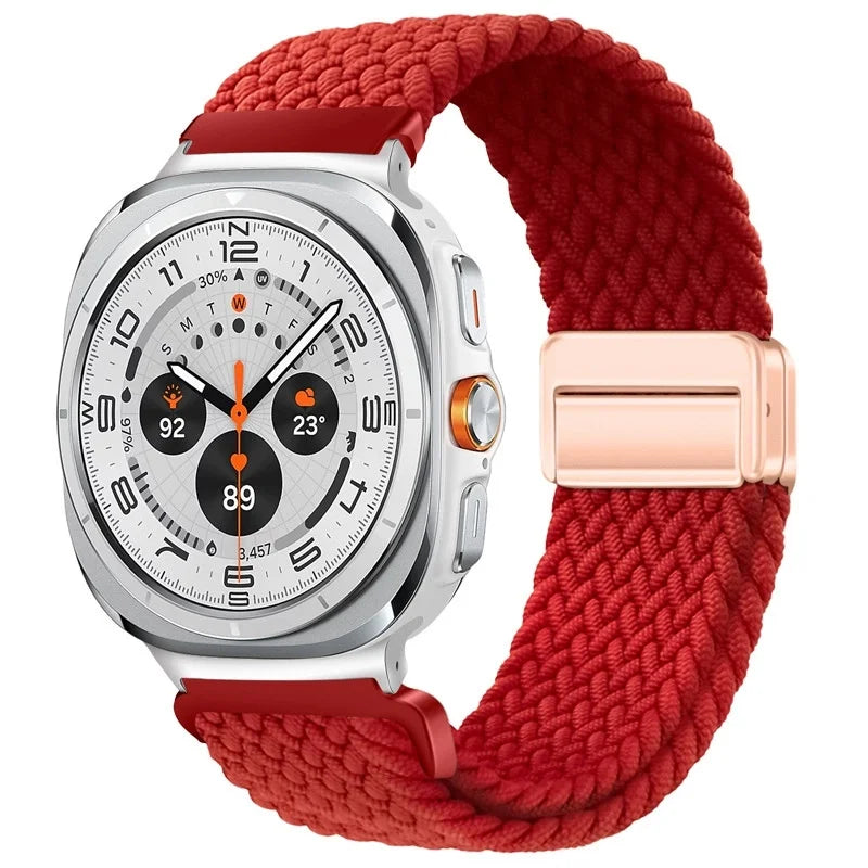 Nylon Braided Loop Strap | Magnetic Sport Bracelet for Watches