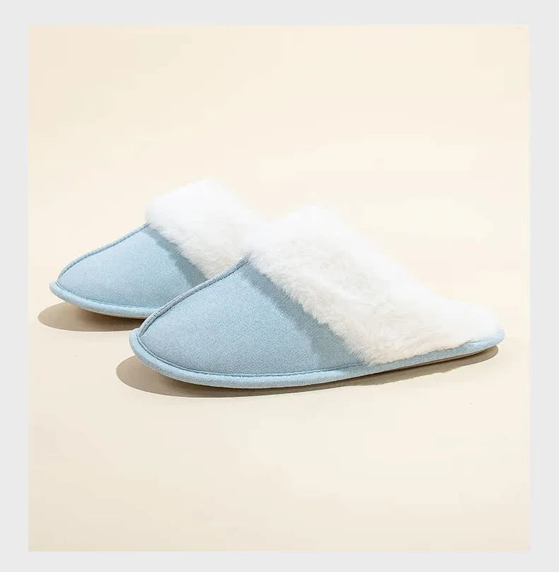 Cozy Women's Fuzzy Lined Indoor Slippers | Warm Anti-Slip Comfort