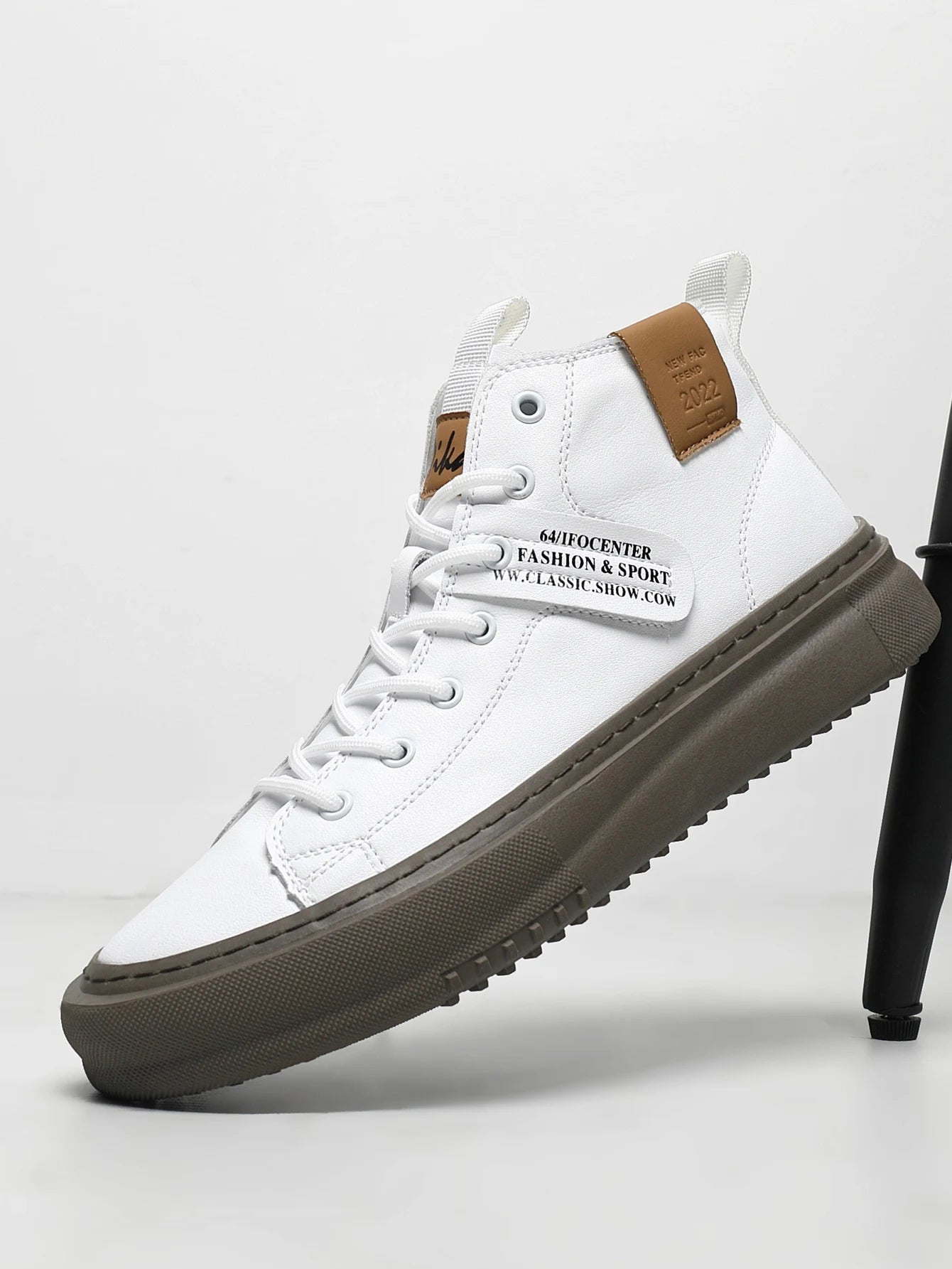 Men's High-Top Fashion Sneakers | Trendy Autumn & Winter Shoes