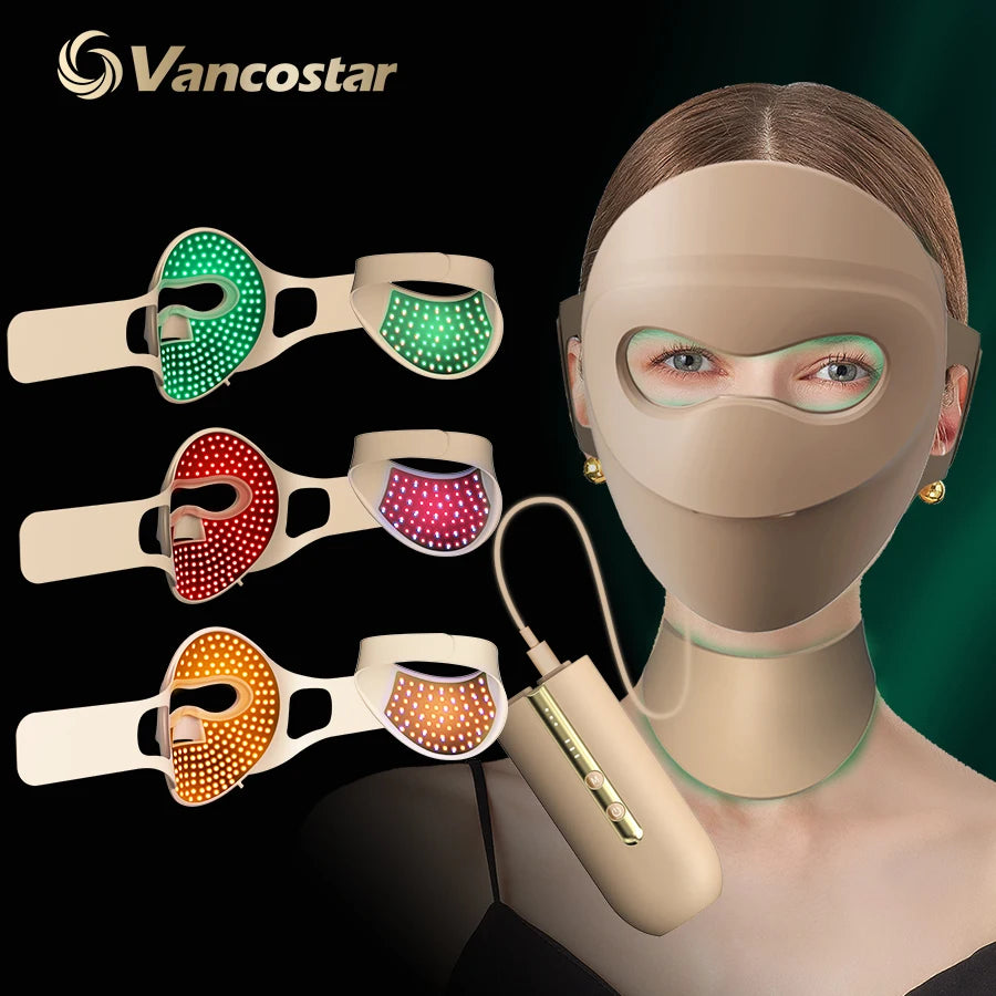 LED Facial Mask for Anti-Aging | Photon Light Therapy Device