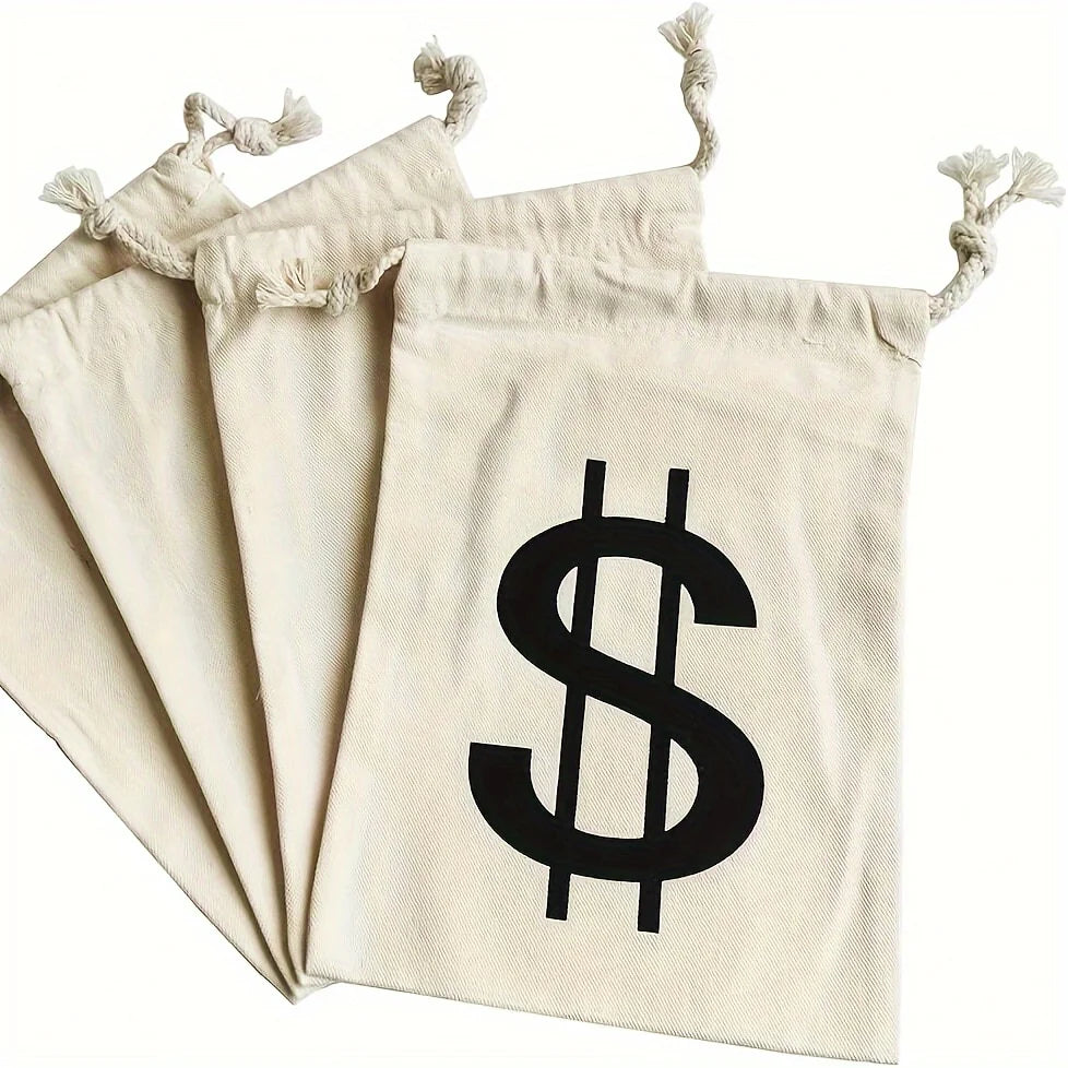 Reusable Dollar Sign Money Bag | Ideal for Gifts & Decor