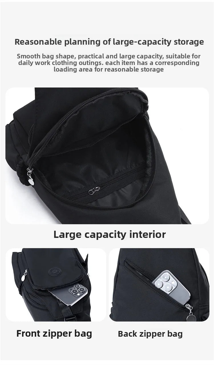 Casual Multi-Functional Nylon Chest Bag | Stylish and Practical