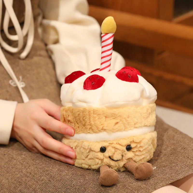 16cm Strawberry Cake Plush Doll | Sweet Pillow Party Prop