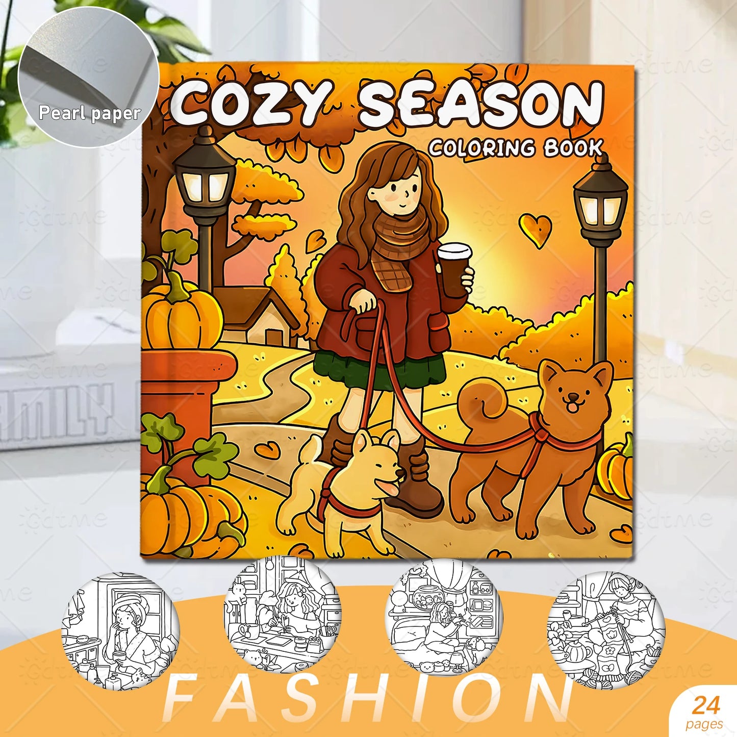 Adult Coloring Book for Relaxation | Cozy Season Designs