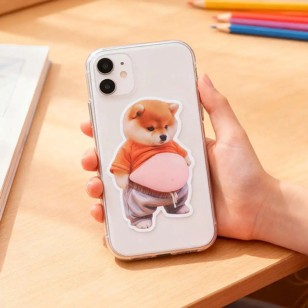 Cute Puppy 3D Puffy Stickers | Squeezeable Soft Dog Decor