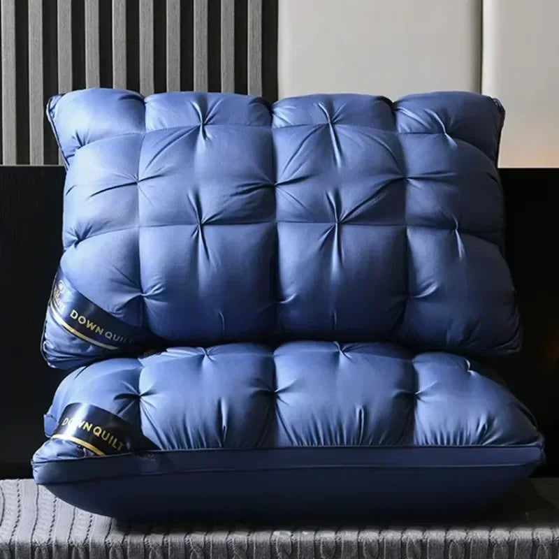 Luxury 100% Cotton Goose Down Pillow | Comfortable Bedding Gift