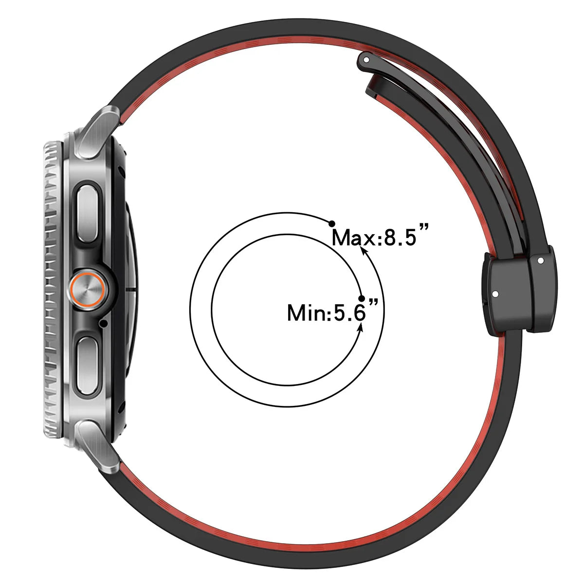 Breathable Sports Silicone Strap for Galaxy Watch | Magnetic Clasp