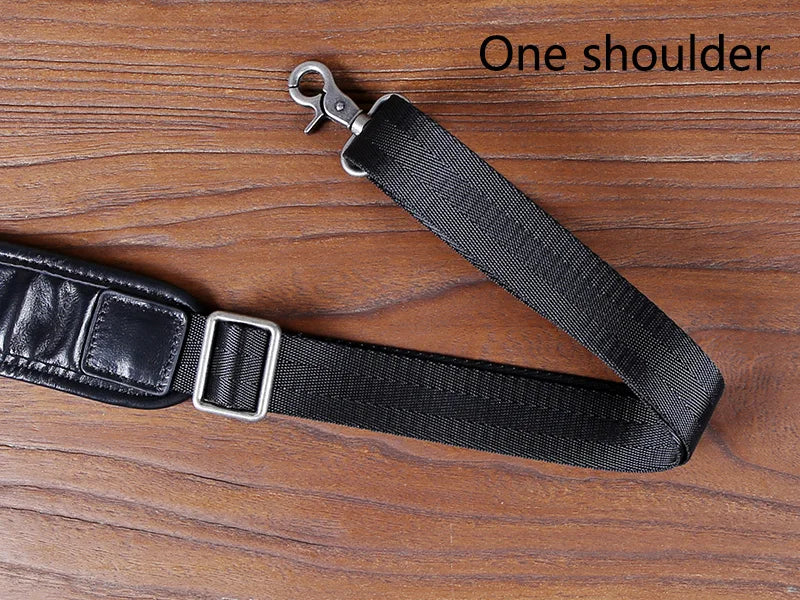 Bandolera de cuero casual para hombre | Mochila elegante para el día a día