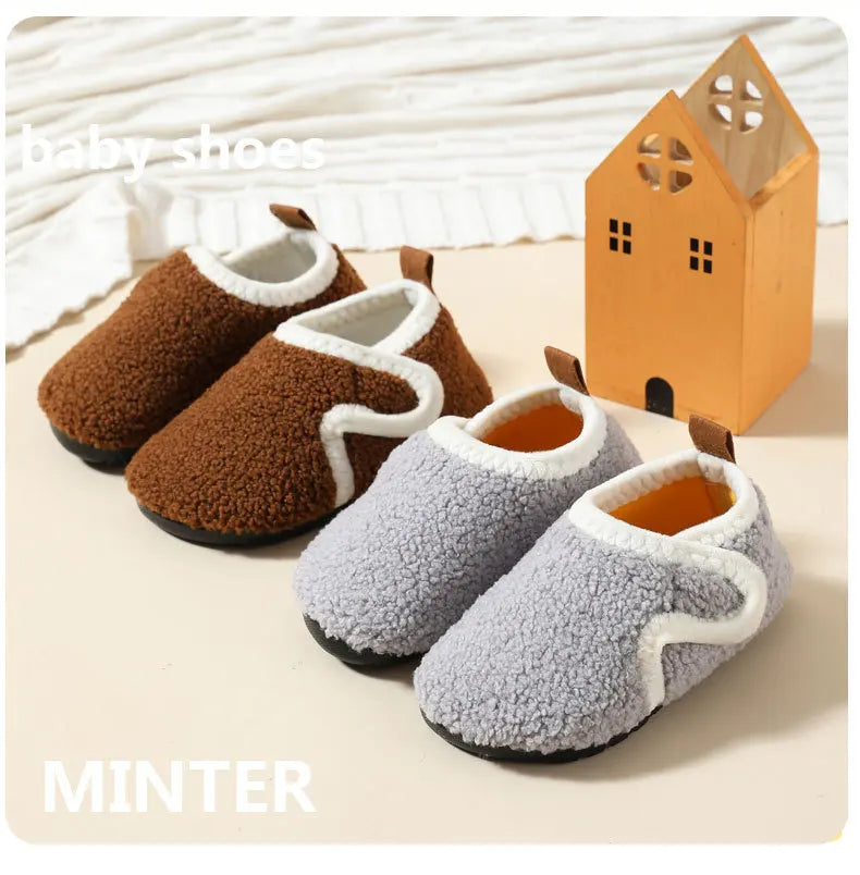 Cozy Kids Winter Fleece Slippers | Soft Non-Slip Indoor Shoes