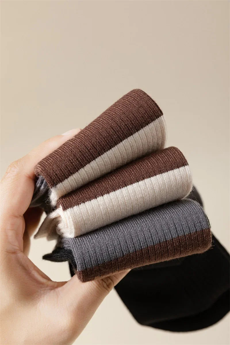 Women's Cotton Color Matching Knee Socks | Fashion-Forward Style