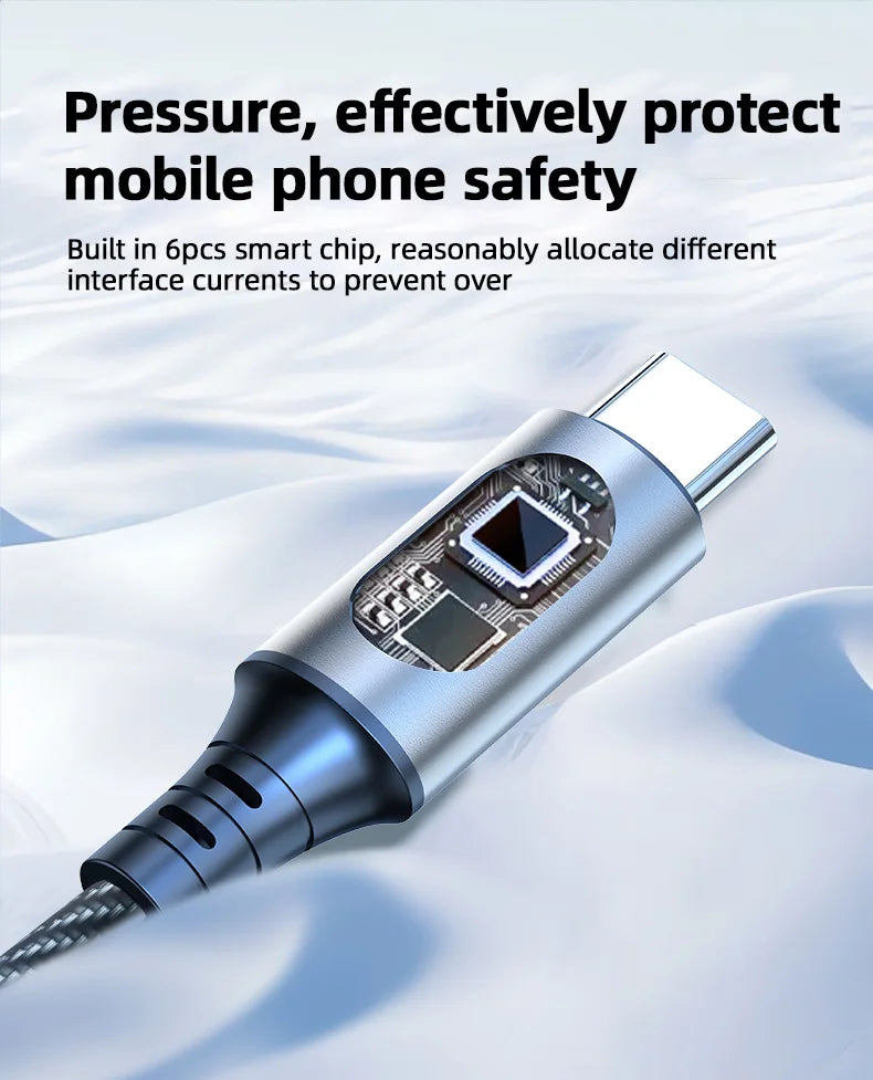 Ultra-Fast Charge Cable | 6A 120W USB A to Type C Data Cord
