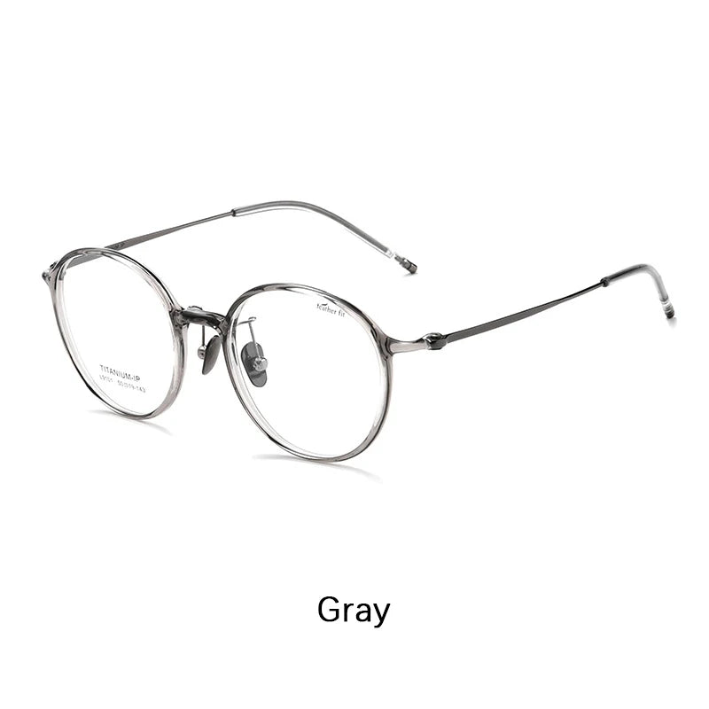 Luxury Retro Round Titanium Glasses Frame for Women | Ultralight Eyewear