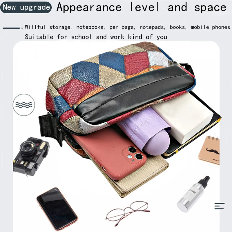 Colorblock Shoulder Bag | Trendy Patchwork Crossbody Purse