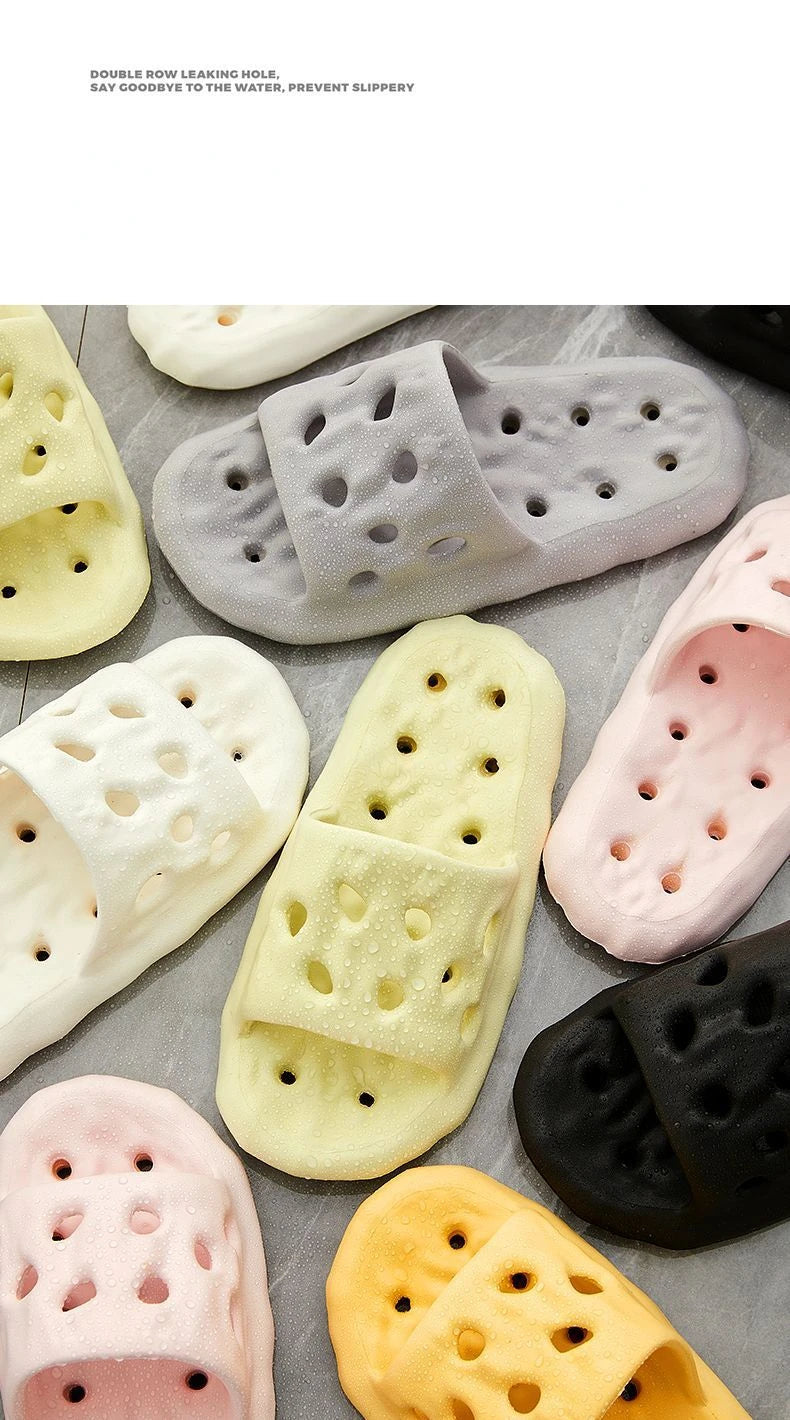 Women's Hollow-Out Quick-Dry Bathroom Slippers | Comfortable Slides