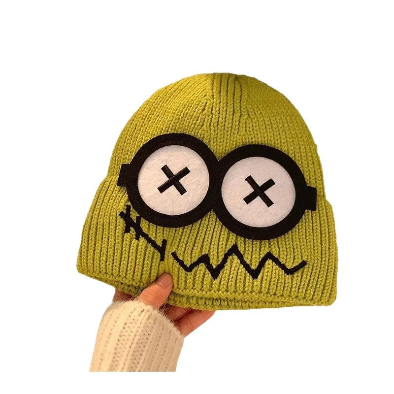 Funny Cute Cartoon Knitted Wool Hat for Women | Cozy Winter Beanie