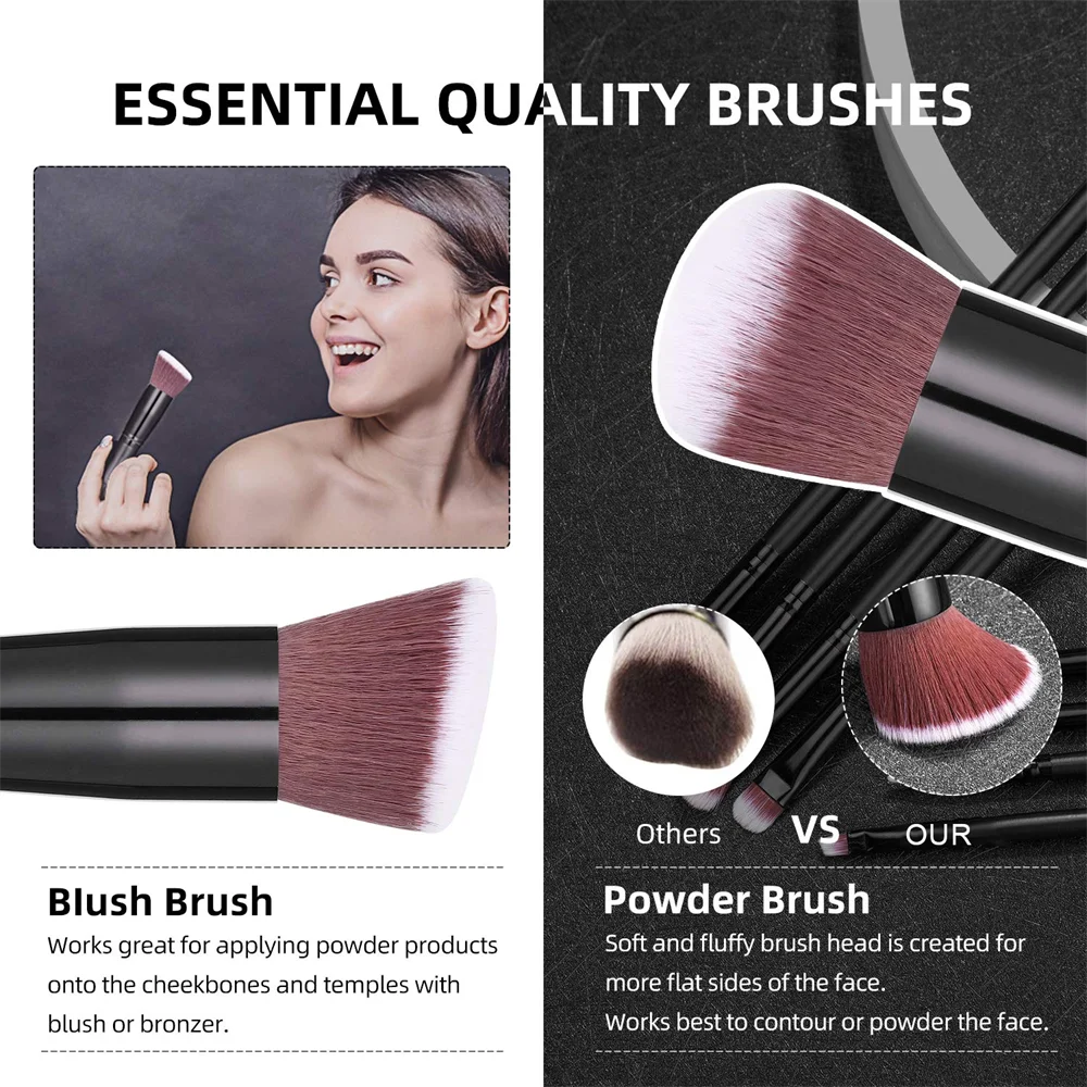 14-16 Piece Professional Makeup Brush Set | Flawless Application