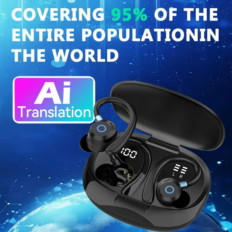 Wireless Bluetooth Earbuds | Active Noise-Cancellation & Digital Display