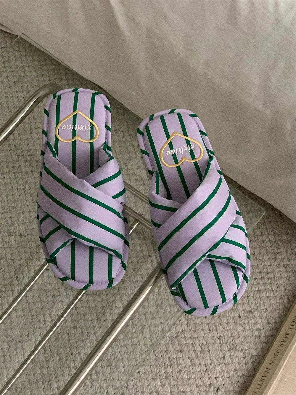 Comfortable Women's Flat Silent Slippers | All-Season Indoor Slides