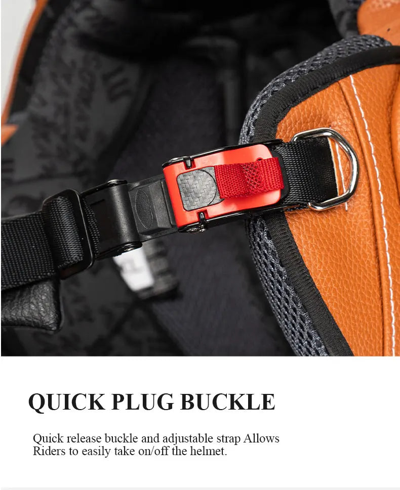 Half Face Double Lens Motorcycle Helmet | Stylish & Safe