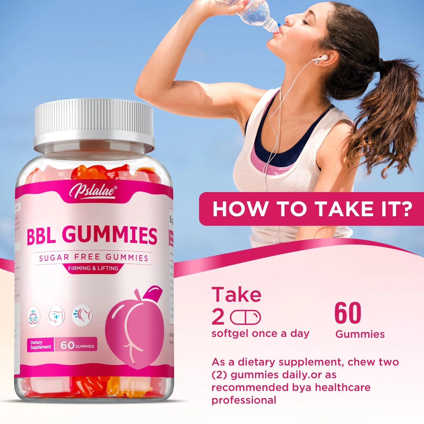 BBL Gummies for Curves | Sculpt Your Butt and Hips Naturally