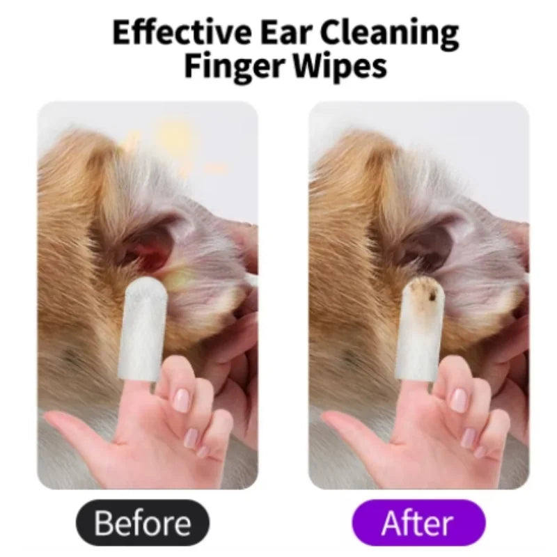 Disposable Pet Ear Cleaning Wipes | Convenient Ear Care for Pets