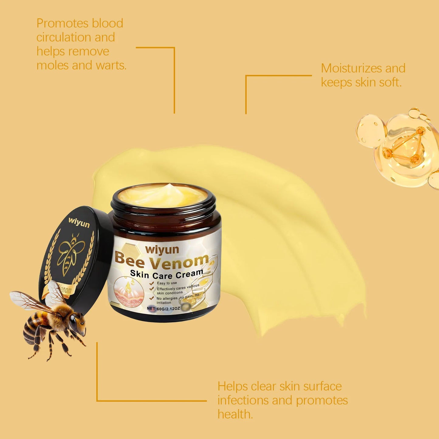 Gentle Cleansing Body Cream | Bee Venom Moisturizing Formula