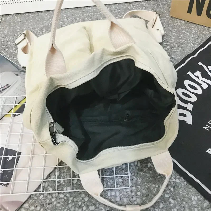 High Capacity Solid Color Backpack for Women & Teens | Travel & School Bag