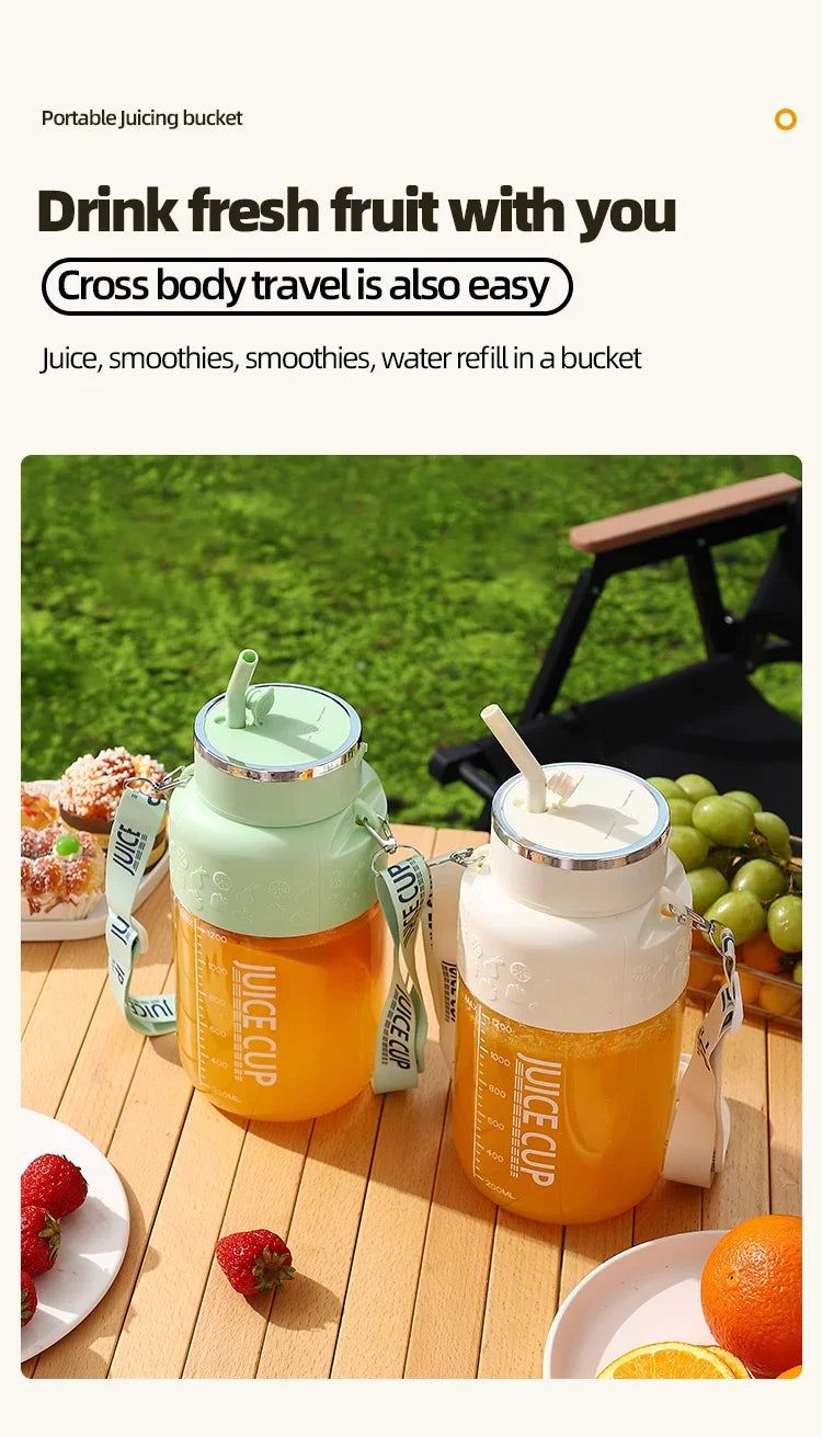 Wireless Portable Juicing Bucket | 800ml Fresh Fruit Juicer