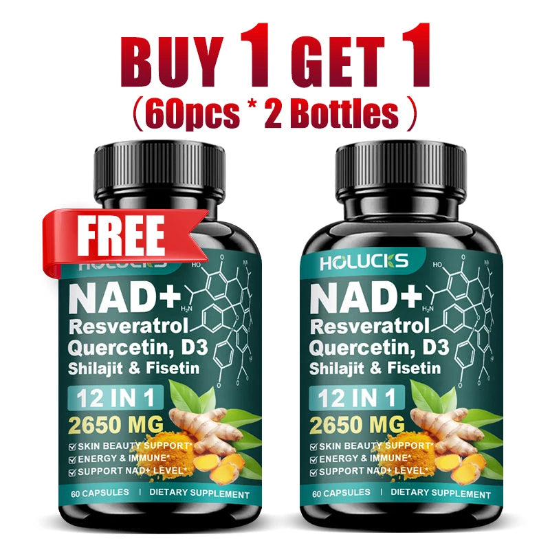 NAD+ Supplement with Resveratrol for Women | Energy & Anti-Aging