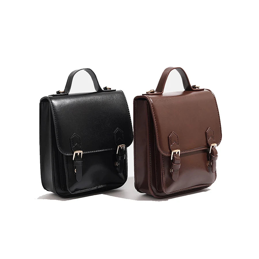 Stylish Women's Small PU Leather Crossbody Backpack | Perfect for School
