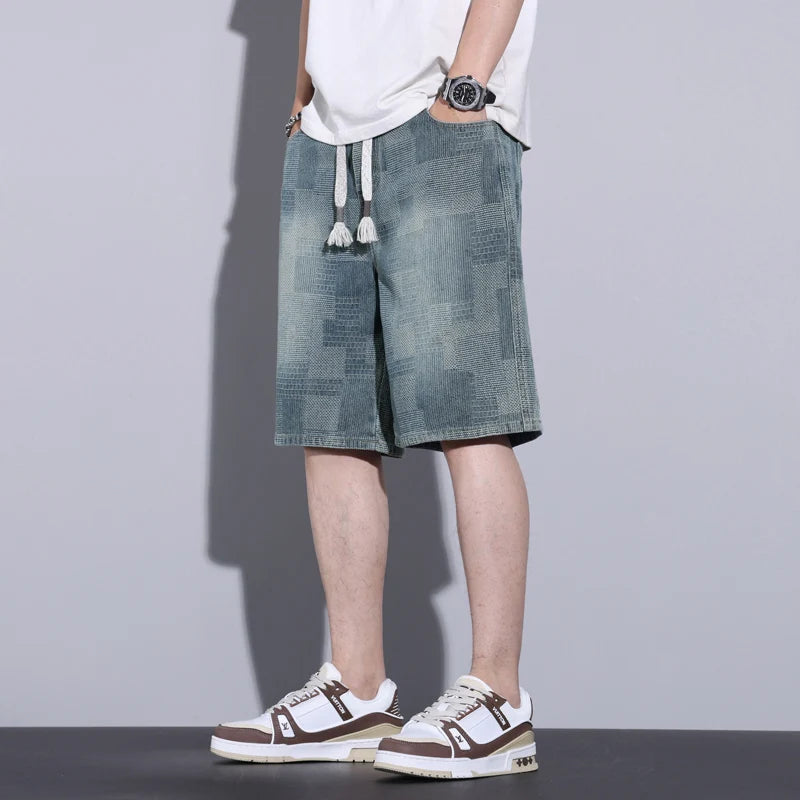 Casual Men's Baggy Denim Shorts | Summer Fashion Streetwear