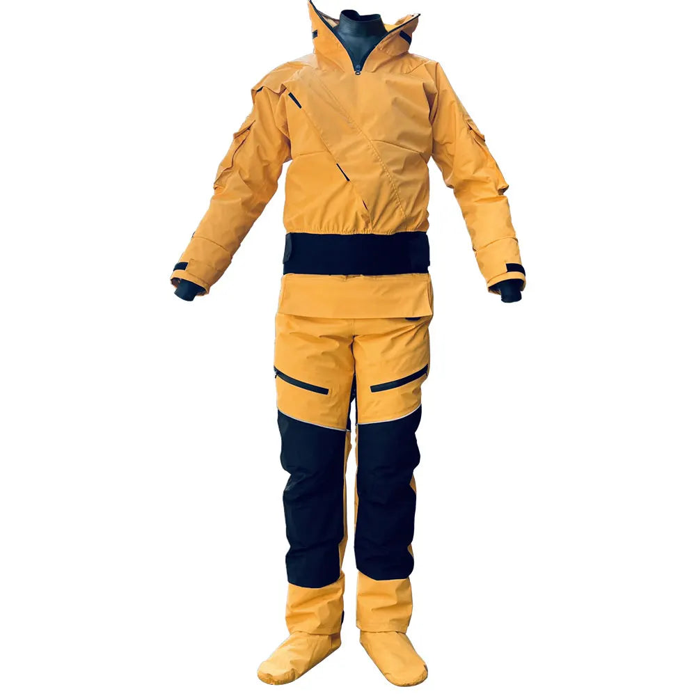 Waterproof Full Drysuit with Detachable Hood for Watersports