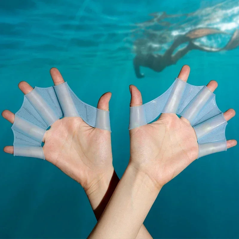 Summer Silicone Swimming Hand Fins | Enhance Your Swim Performance