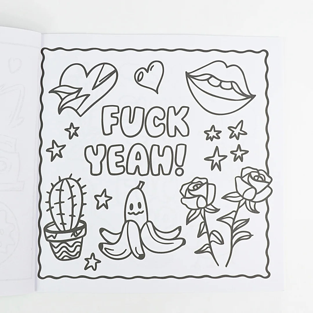 Funny Graffiti Mandala Coloring Book | Relaxing Gift for All Ages