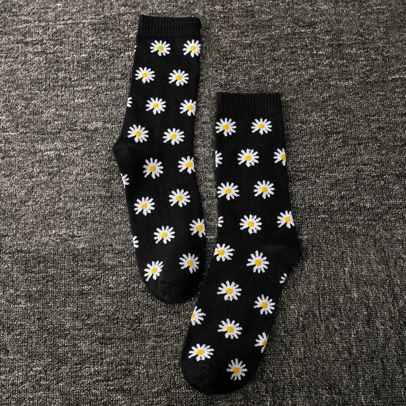 Stylish Butterfly Crew Socks for Women | Kawaii Streetwear Fashion
