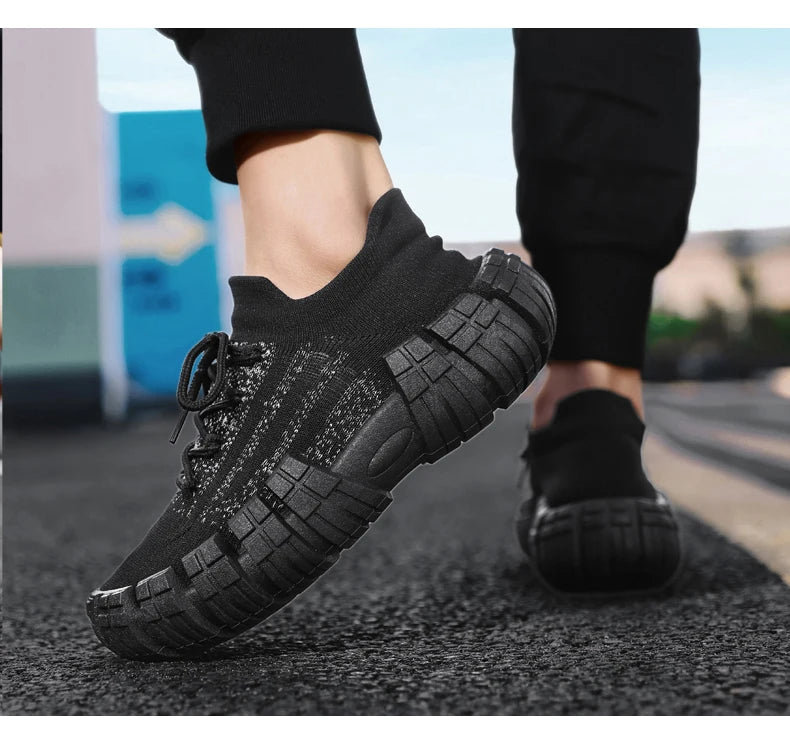 Men's Casual Breathable Mesh Shoes | Non-slip Thick Sole Comfort