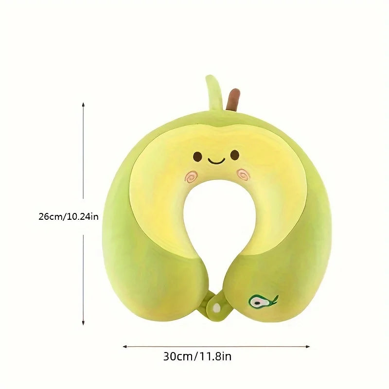 U-Shaped Cartoon Neck Pillow | Memory Foam Travel Cushion