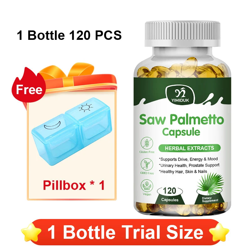Saw Palmetto Supplement for Prostate Health & Hair Growth