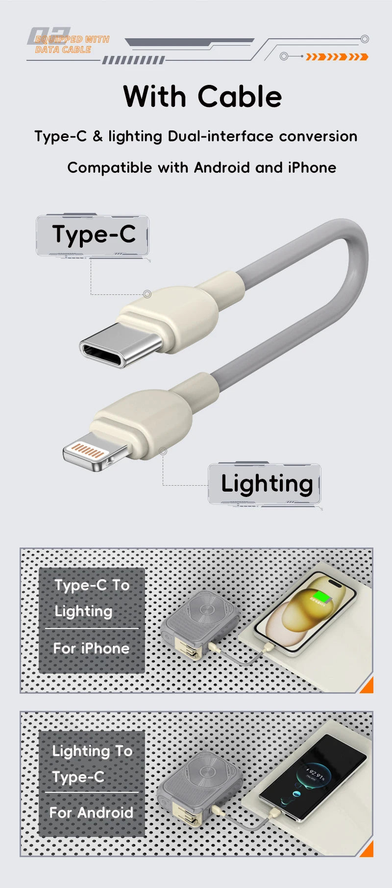 20000mAh Magnetic Wireless Power Bank with Fast Charging Stand