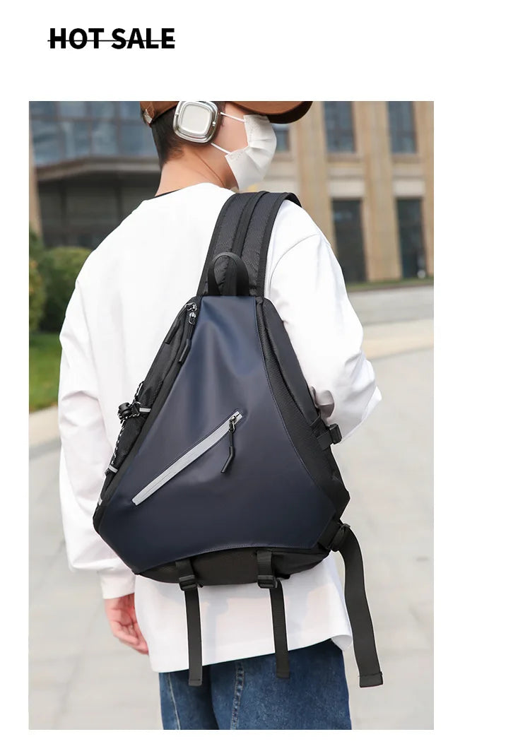 Men's Waterproof Large Capacity Crossbody Chest Bag | Fashionable & Functional