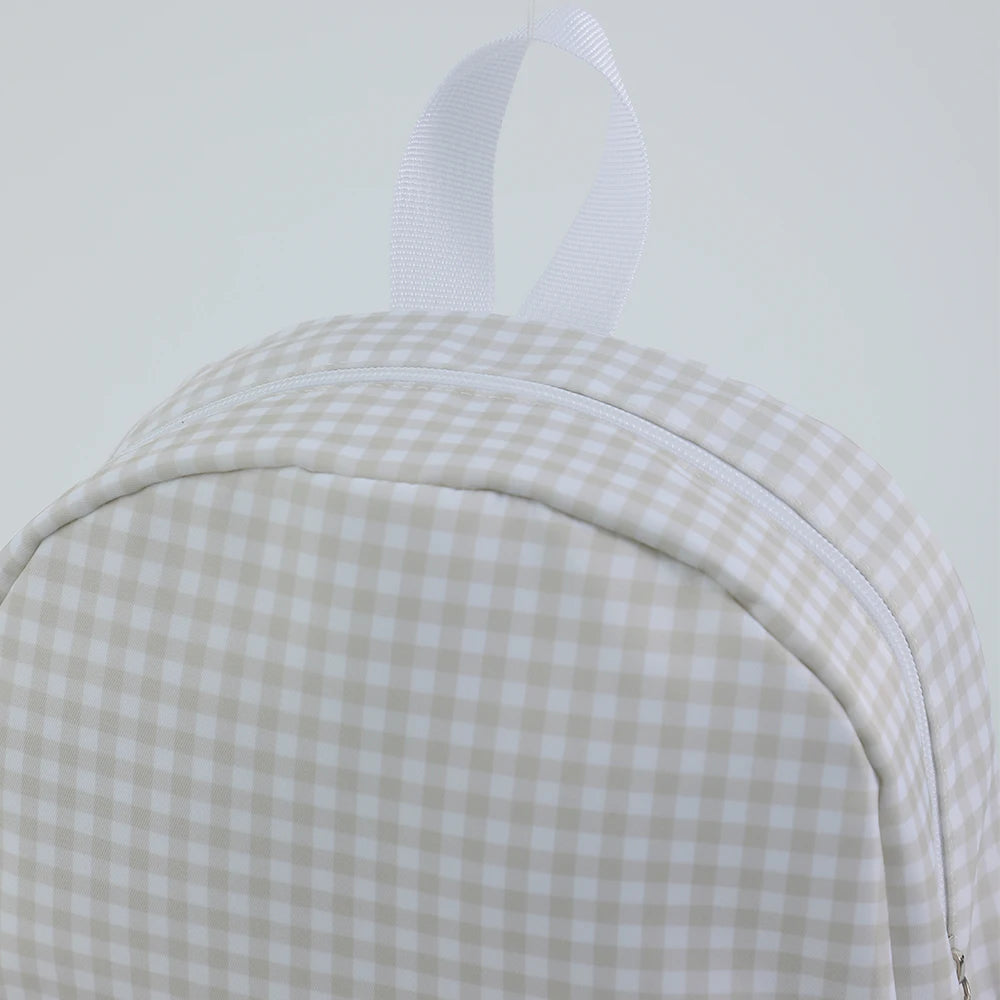 Durable Plaid Waterproof Backpack for School | Stylish & Lightweight